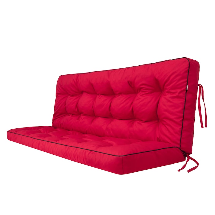 Párna a "Pola" kerti hintaágyhoz, HobbyGarden, piros, méret 3 - 180x105 cm