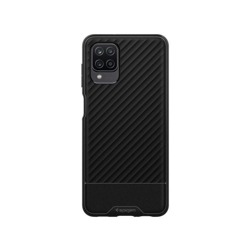 Husa Premium Spigen Core Armor Pentru Samsung Galaxy A12, Silicon, Negru