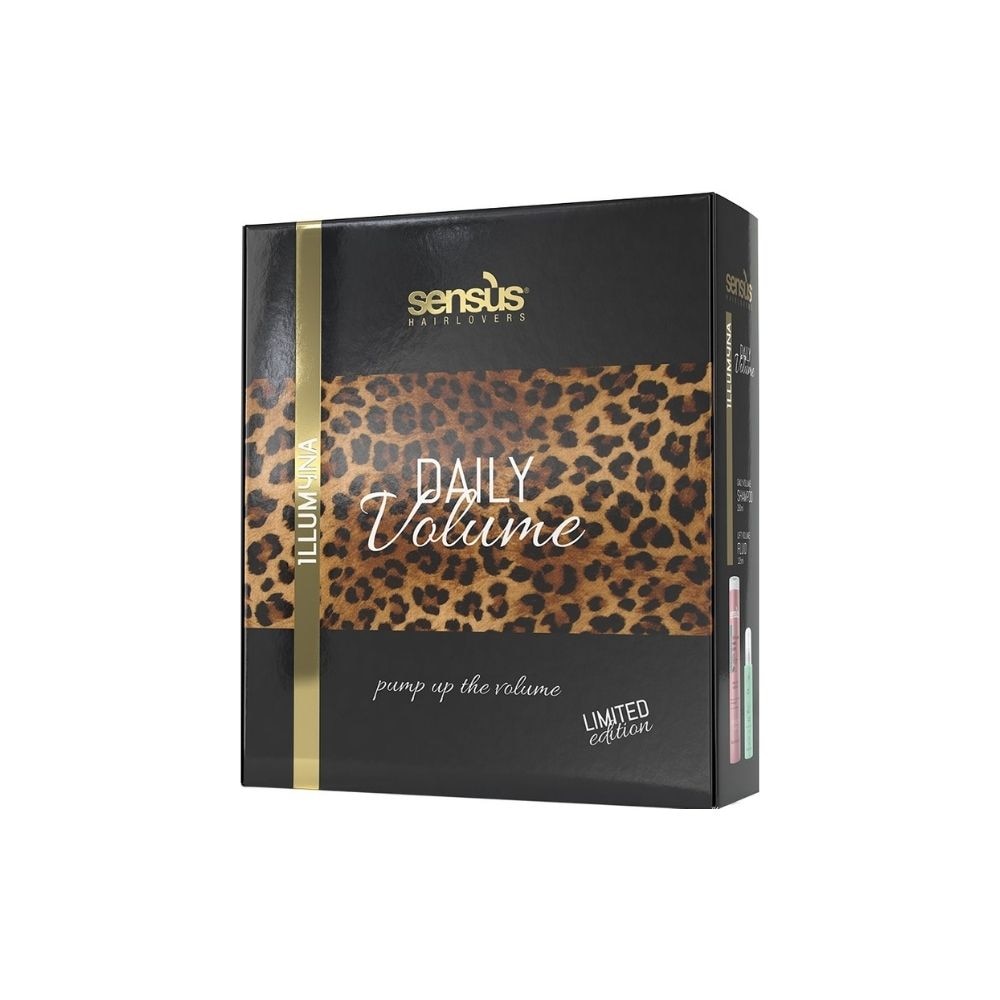 Kit tratament pentru par fin, fara vitalitate, Sensus Illumyna Daily Volume, 250 ml + 125 ml