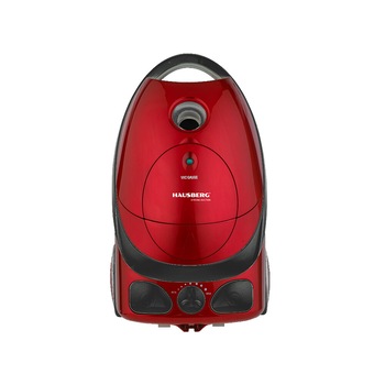 Aspirator cu sac Hausberg HB-2850NG, putere 1600-2000W, Capacitate 3l, Protectie supraincalzire, Indicator Praf-full, Rosu/Negru Aspirator cu sac Hausberg HB-2850NG, putere 1600-2000W, Capacitate 3l, Protectie supraincalzire, Indicator Praf-full, Rosu/Negru