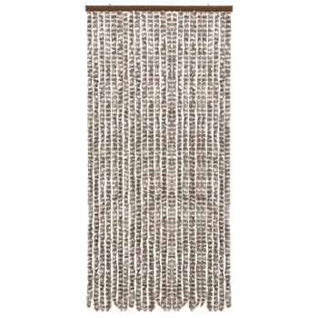 Perdea pentru insecte, gri taupe si alb, 100 x 220 cm, chenille Perdea pentru insecte, gri taupe si alb, 100 x 220 cm, chenille