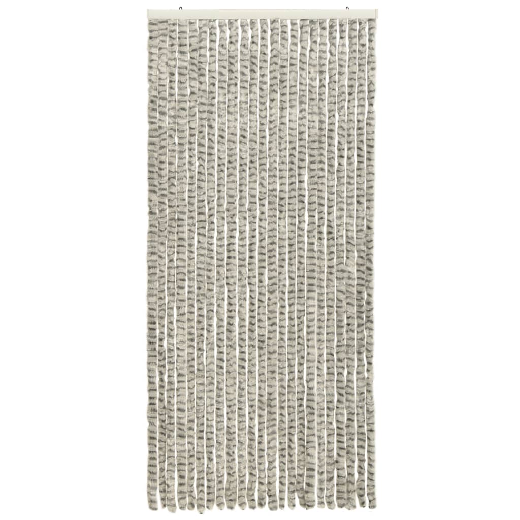 Perdea pentru insecte, gri deschis si inchis 90x220 cm chenille