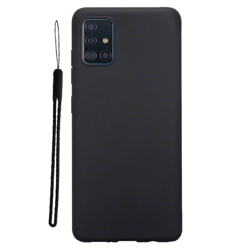 Husa de protectie Matt pentru Samsung Galaxy A51, Negru