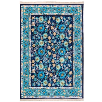 Covor Persan tesut la masina EuCarpet 100424b11 Dimensiune 150x225cm Design Modern Albastru Covor Persan tesut la masina EuCarpet 100424b11 Dimensiune 150x225cm Design Modern Albastru