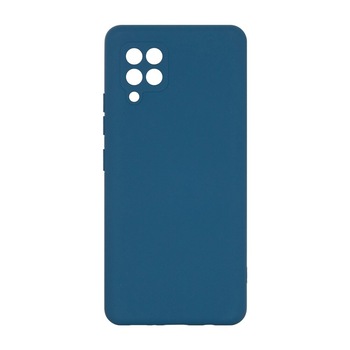 Husa din Silicon Soft Touch pentru Samsung Galaxy A42 5G, Albastru Inchis