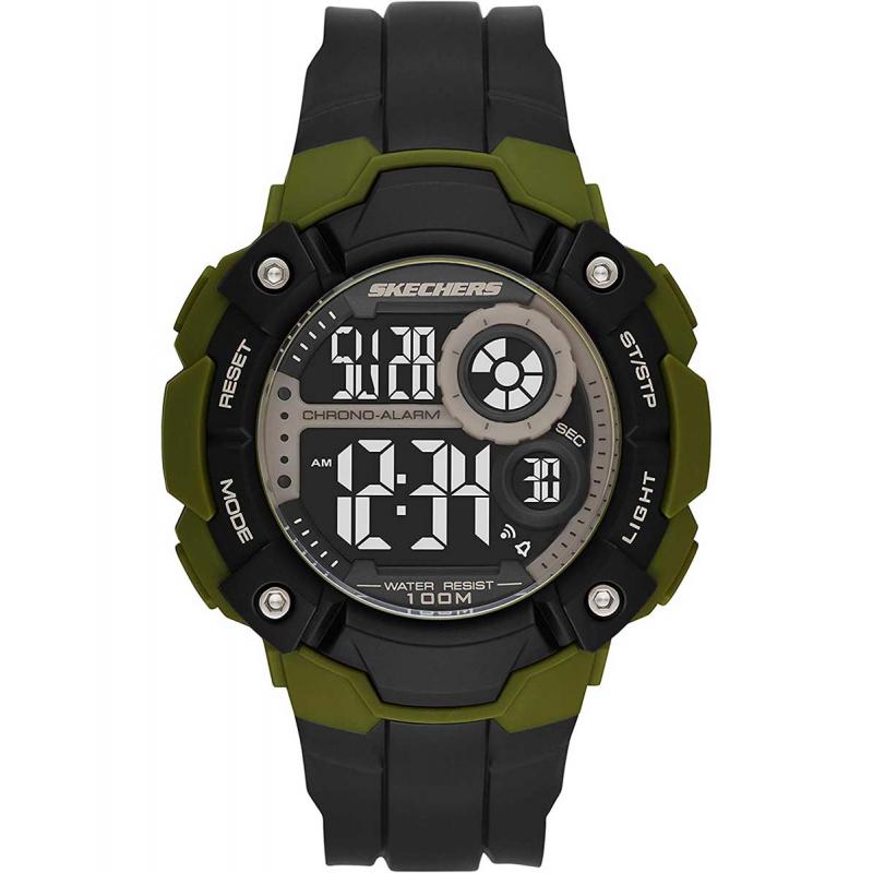 Ceas barbatesc Skechers SR1124 Quartz Negru, Verde