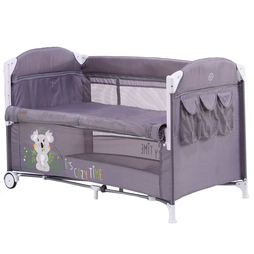 Patut pliabil Chipolino Merida 125x64 cm mist cu laterala culisanta