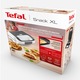 Sandwich-maker Tefal Snack XL SW701110, 850W, 2 seturi de placi detasabile, alb/ gri