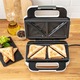Sandwich-maker Tefal Snack XL SW701110, 850W, 2 seturi de placi detasabile, alb/ gri