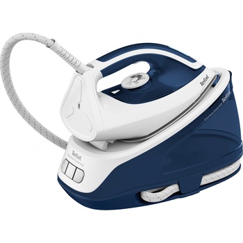 Statie de calcat Tefal Express Easy, 2200W, 5.3 bari, jet de abur 270 g/min, abur variabil 0-120 g/min, rezervor 1.4L, oprire automata, Negru Statie de calcat Tefal Express Easy, 2200W, 5.3 bari, jet de abur 270 g/min, abur variabil 0-120 g/min, rezervor 1.4L, oprire automata, Negru