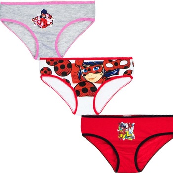 Set 3 chiloti, fete, Ladybug, Multicolor Set 3 chiloti, fete, Ladybug, Multicolor
