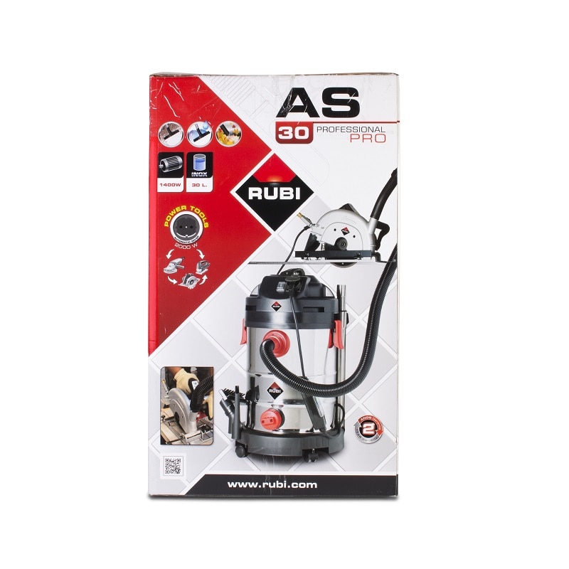 Aspirator profesional RUBI AS-30 PRO, aspirare umeda/uscata, motor 1400W