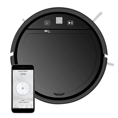 Aspirator Robot 1500Pa Compatibil cu Alexa Google Assitant Tuya App