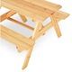 Set mobilier masa pliabila cu 2 banchete, Maison Mex KIDS PICNIC, L.75 l.85.5 H.53 cm, natural