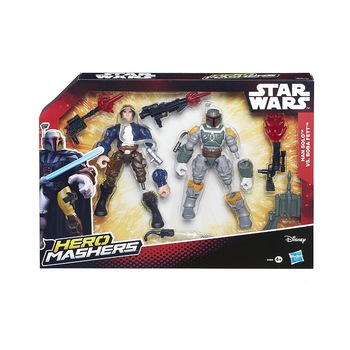 Set figurina hero mashers star wars han solo vs boba fett, hasbro B3828, multicolor Set figurina hero mashers star wars han solo vs boba fett, hasbro B3828, multicolor