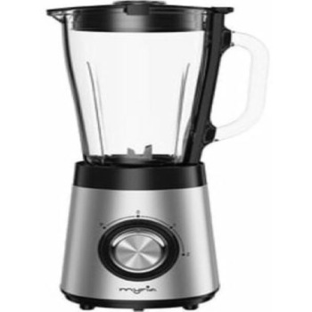 Blender MYRIA MY4432, 1.5l, 500W, 2 trepte viteza, argintiu-negru Blender MYRIA MY4432, 1.5l, 500W, 2 trepte viteza, argintiu-negru