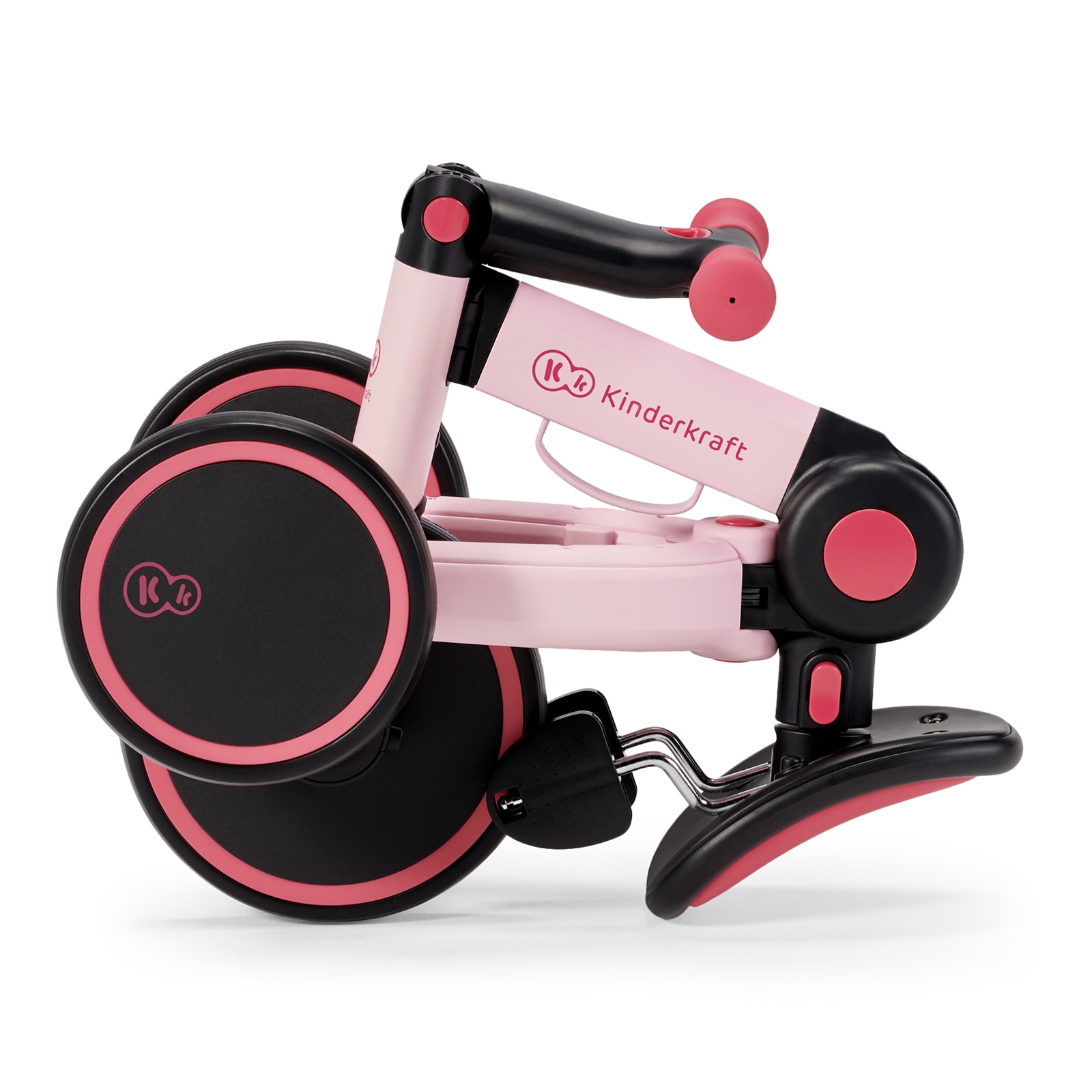 Tricicleta Kinderkraft 3 in 1 - 4Trike, roz - eMAG.ro