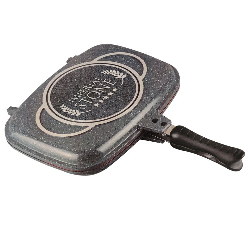 Grill dublu non-stick Imperial Stone Grey Line 32X24X7.5 CM