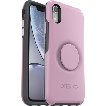 Carcasa Otterbox pentru iPhone XR, cu PopSockets integrat, din policarbonat si cauciuc, roz, rezistanta la socuri si zgaraieturi Carcasa Otterbox pentru iPhone XR, cu PopSockets integrat, din policarbonat si cauciuc, roz, rezistanta la socuri si zgaraieturi