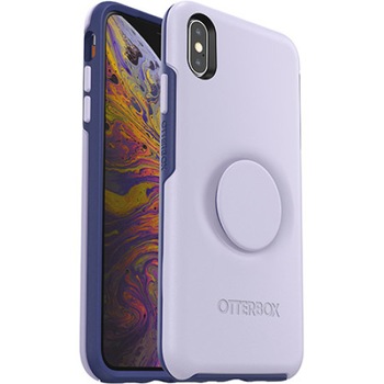 Carcasa Otterbox pentru iPhone XS Max, cu PopSockets integrat, din policarbonat si cauciuc, lila deschis, rezistanta la socuri si zgaraieturi Carcasa Otterbox pentru iPhone XS Max, cu PopSockets integrat, din policarbonat si cauciuc, lila deschis, rezistanta la socuri si zgaraieturi