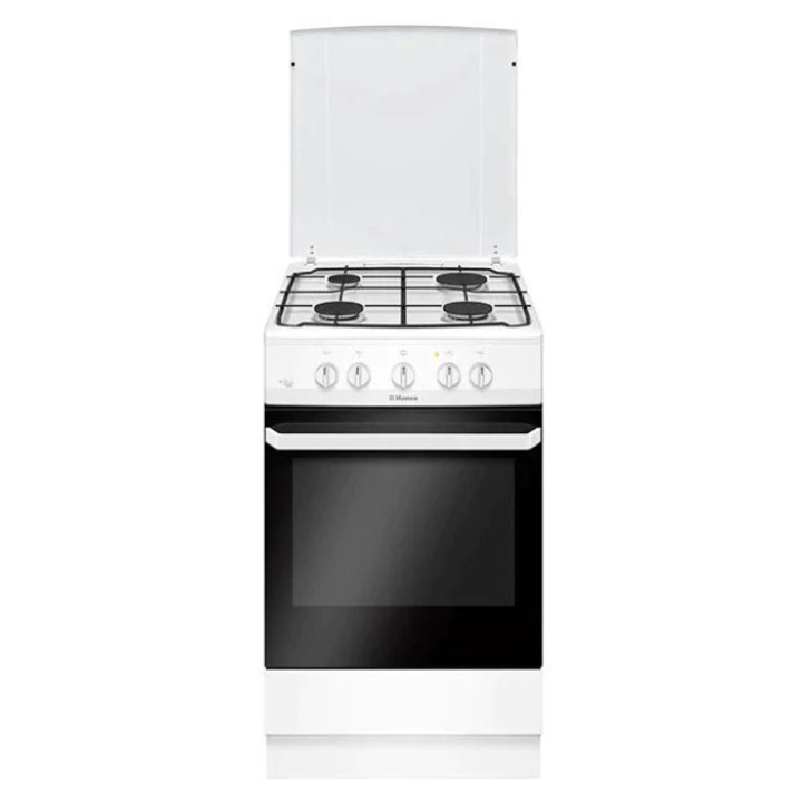 Aragaz HANSA FCGW51099, 4 arzatoare, Gaz, 50 cm, Alb