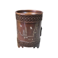 aparat eha de preparat cafea turceasca la nisip cu desen blue mosque brodat si cu lumina 500 w dimensiune 15 x 20 cm antichizat imagen 1_0_
0