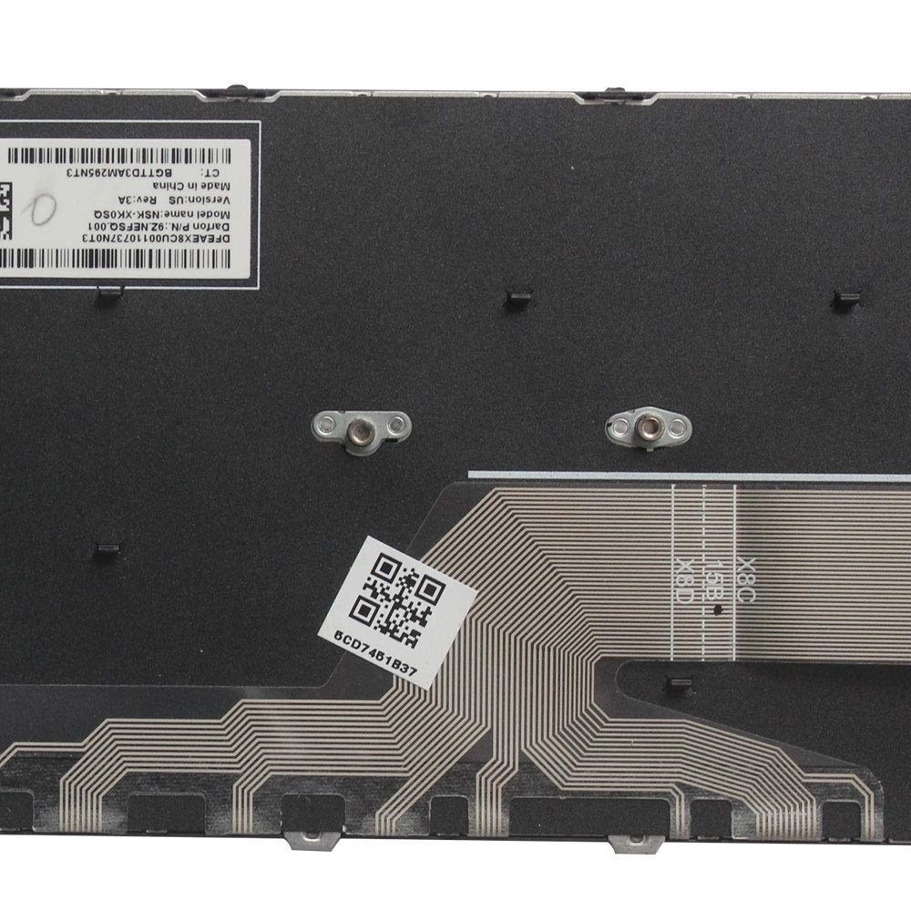 Tastiera Per HP ProBook 430 G5 450 G5 455 G5 470 G5 &ndash; Cornice Argento, Layout QWERTY
