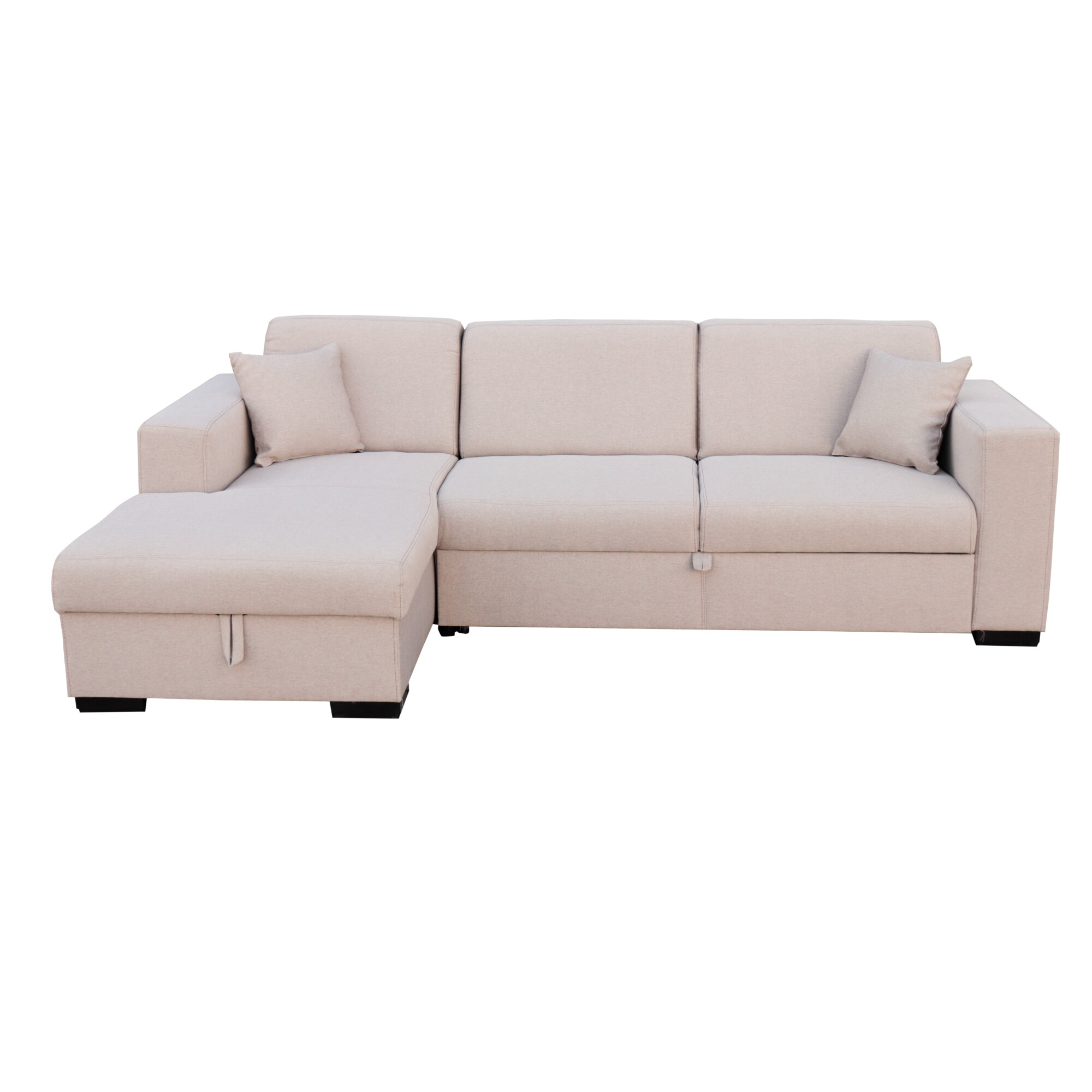 Coltar Caribi Extensibil, Mobila Domnel, lada de depozitare, 260 x 156 cm, Gri Etna 15, DR