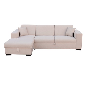 Coltar Caribi Extensibil, Mobila Domnel, lada de depozitare, 260 x 156 cm, Gri Etna 15, DR Coltar Caribi Extensibil, Mobila Domnel, lada de depozitare, 260 x 156 cm, Gri Etna 15, DR