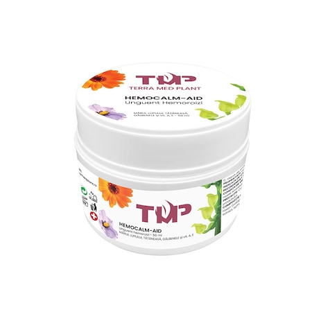 Unguent Hemoroizi Hemocald-Aid 100% Natural Terra Med Plant 50 ml