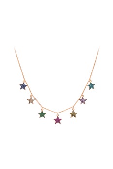 U.S. Polo Assn., Colier de otel inoxidabil cu zirconia, Auriu rose U.S. Polo Assn., Colier de otel inoxidabil cu zirconia, Auriu rose