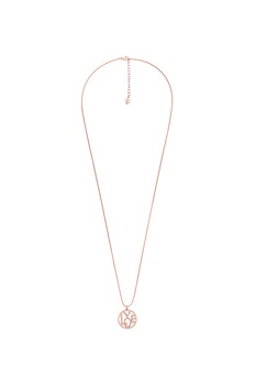 U.S. Polo Assn., Colier cu pandantiv decorat cu zirconia, Auriu rose U.S. Polo Assn., Colier cu pandantiv decorat cu zirconia, Auriu rose