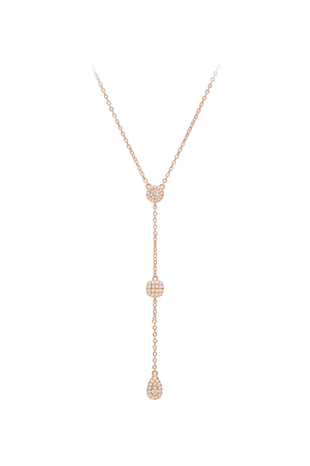 U.S. Polo Assn., Colier cu zirconia, Auriu rose