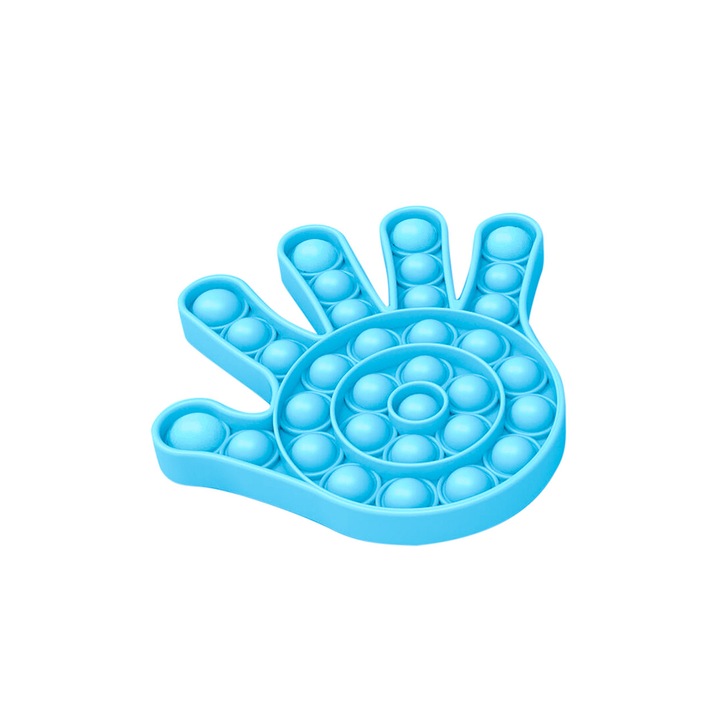 Antistressz játék Hand Pop It Bubble, 16x17 cm, kék, Doty