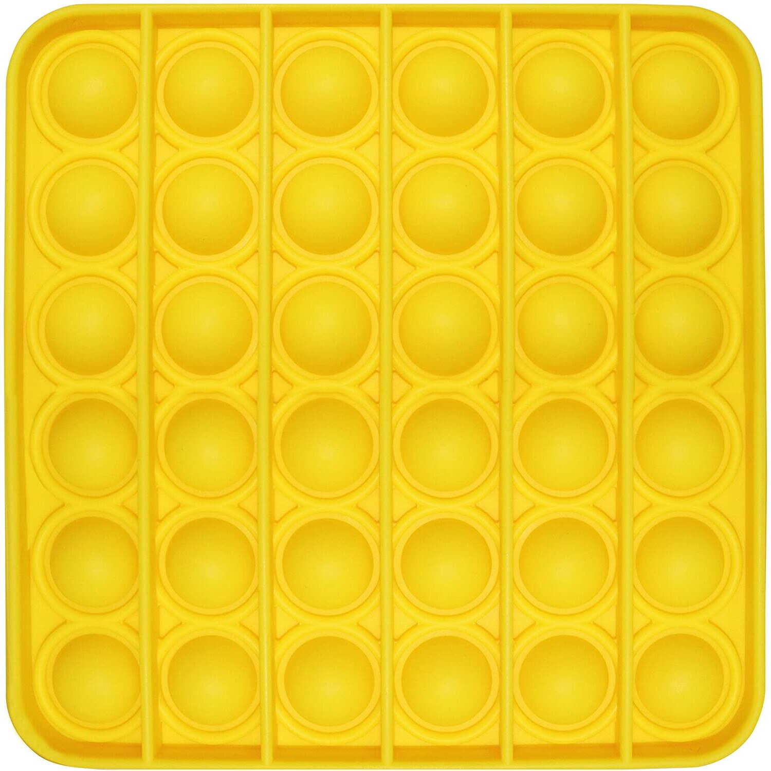 Jucarie POP IT!, antistres, patrat, galben