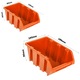 Set organizator scule, Botle, 28 cutii de depozitare, 1152 x 780 mm, Negru/Portocaliu