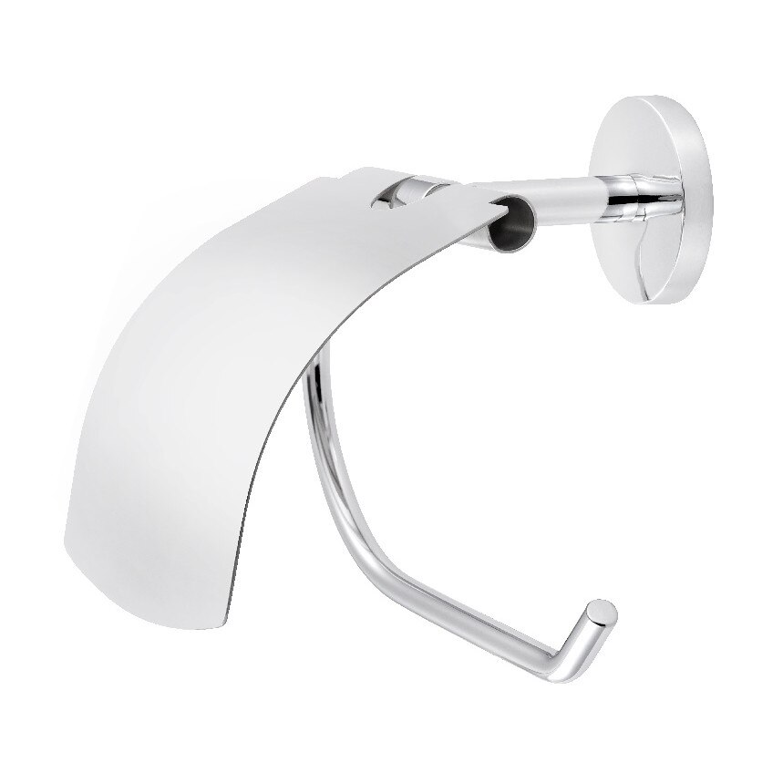 Suport rola hartie igienica argintiu din otel inoxidabil, pentru baie, ATS, fixare pe perete