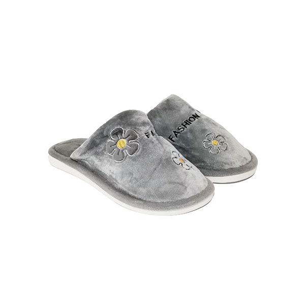 Papuci casa dama Trendd Flow, Gri, 36-37