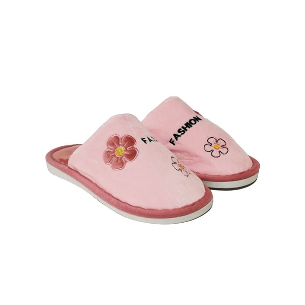 Papuci casa dama Trendd Flow, Roz