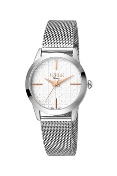 Ferre Milano, Ceas din otel inoxidabil, Argintiu Ferre Milano, Ceas din otel inoxidabil, Argintiu