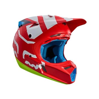 Casca Motocross, Fox Racing, Fox 2017 V3 Creo Rosu, S Casca Motocross, Fox Racing, Fox 2017 V3 Creo Rosu, S
