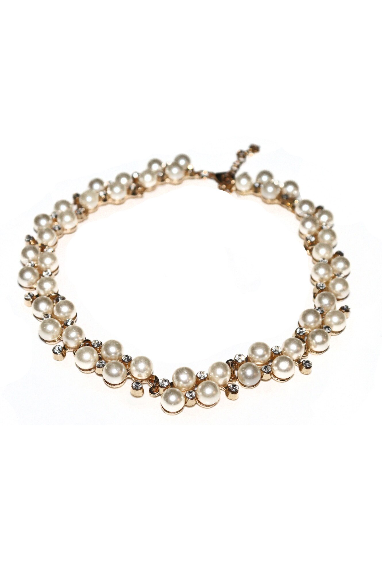 Colier dama, AW, aliaj metalic, reglabil, auriu, 39-44 cm