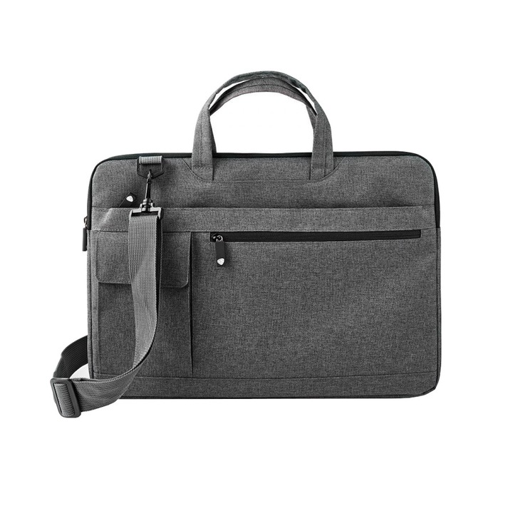 Geanta laptop, Nedis, 16 inch, Nylon, Gri
