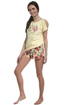Pijama dama Cornette, 278/32, Multicolor, L INTL Pijama dama Cornette, 278/32, Multicolor, L INTL