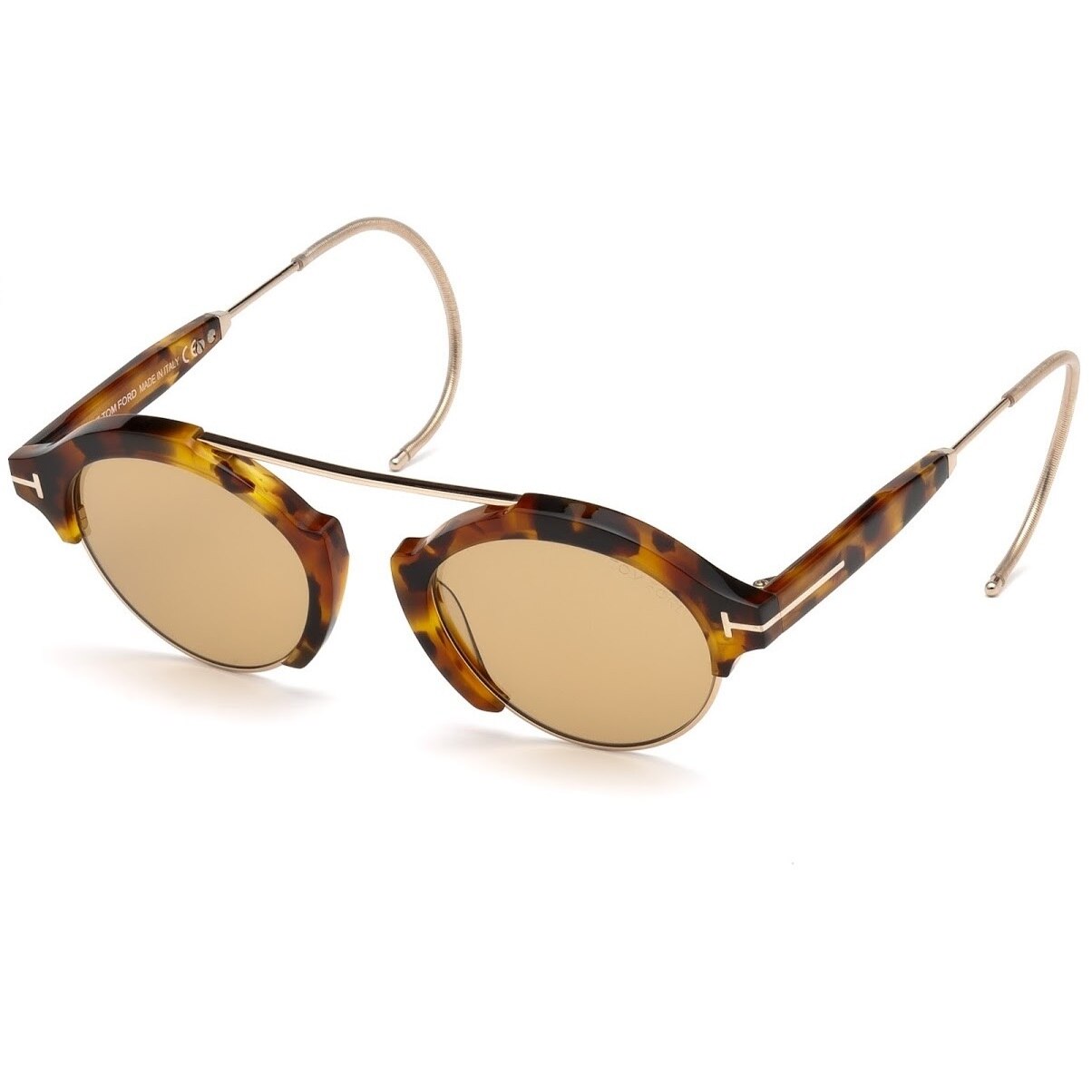 Ochelari de soare unisex Tom Ford FT0631 49 55E, maro/bej