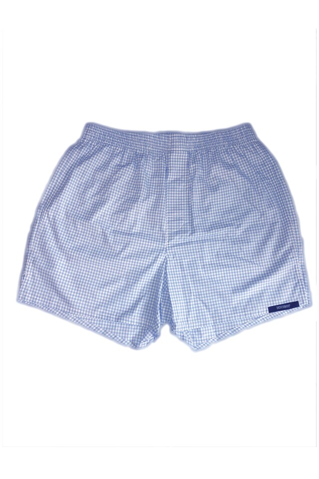 Boxeri pentru barbati Clasic, carouri, albastru cu alb