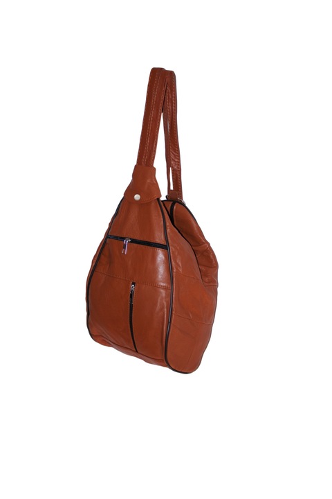 Дамска раница Dazoriginal, Естествена кожа, Оранжево