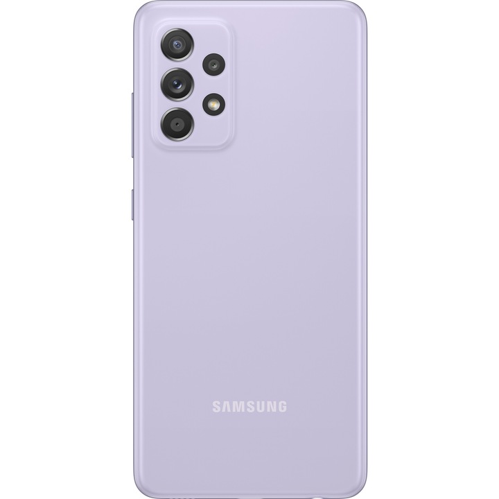 Samsung Galaxy A52 5G Mobiltelefon, Kártyafüggetlen, Dual SIM, 128GB, Lila