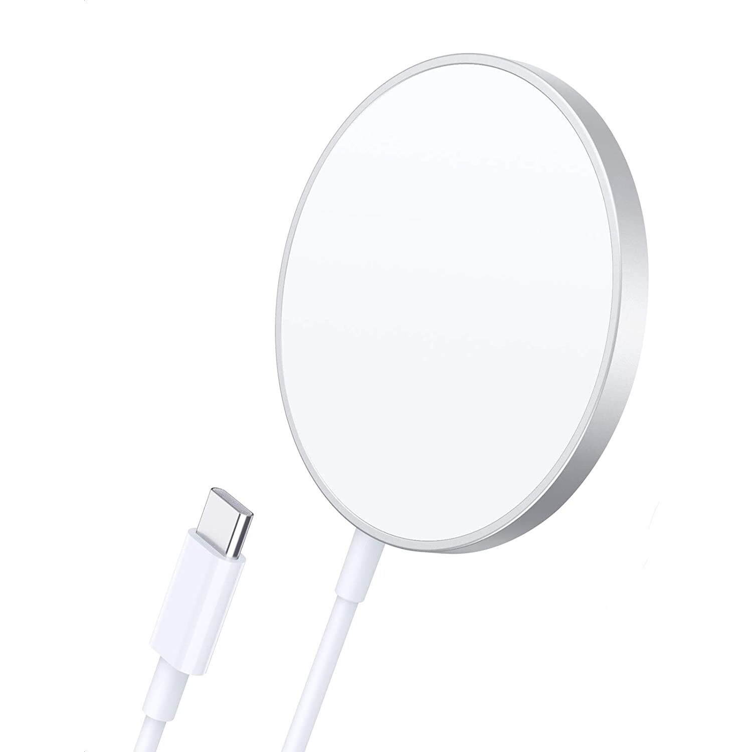 Incarcator magnetic wireless Pyramid® Magsafe universal, USB TIP C, Fast-Charging 15W, compatibil cu iPhone 12/12 mini/12 Pro/12 Pro Max/11/11 Pro/11 Pro Max/XS MAX/XR/XS/X/8/8 Plus/SE2, Samsung, Huawei, LG, Nokia, Motorola, Alb, IW-23