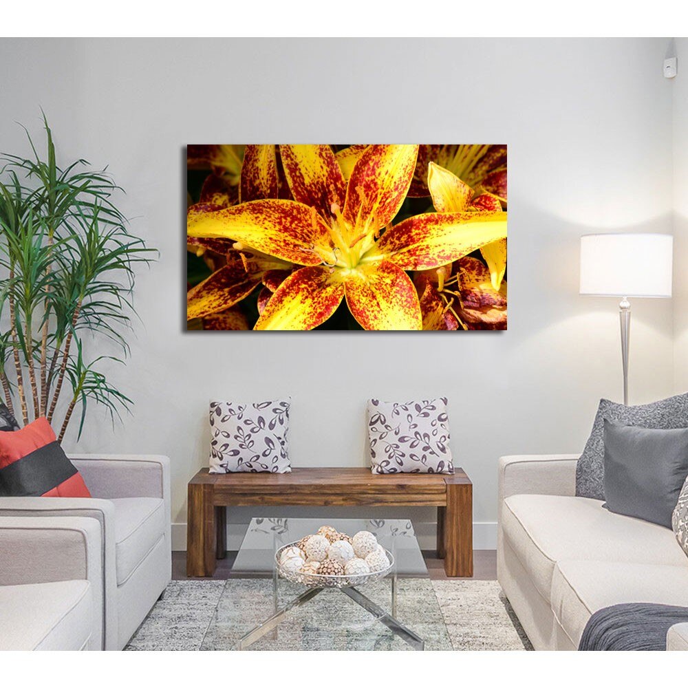 Tablou Canvas Liliac asiatic, 80 x 120 cm - eMAG.ro